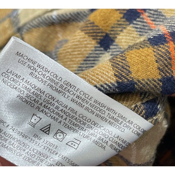 Eddie Bauer Flannel Button Front Shirt Men's Plaid XL Extra Large Cotton - Picture 6 of 6
